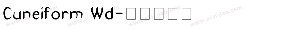 Cuneiform Wd字体转换